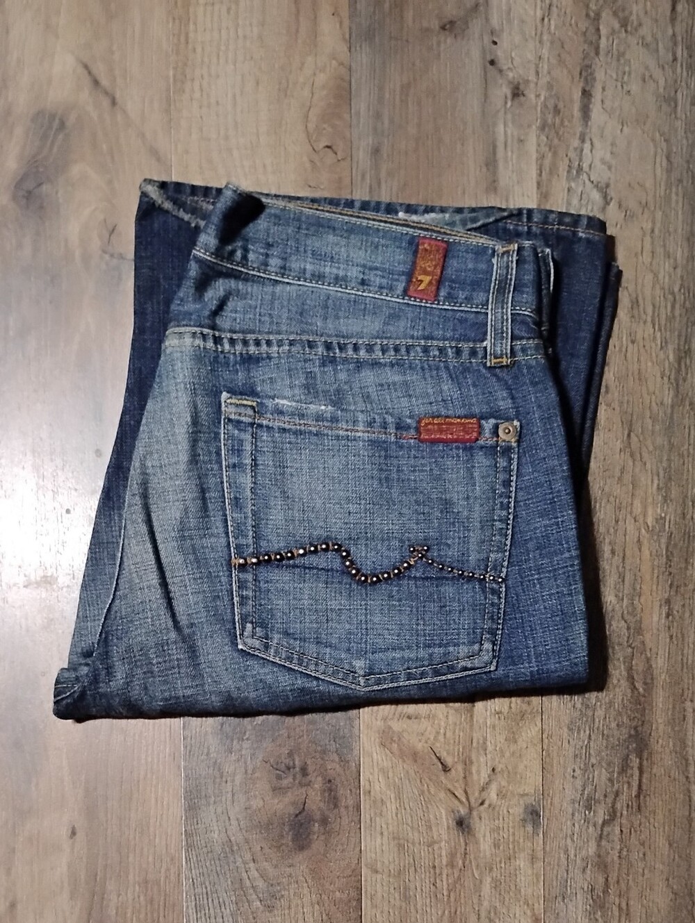 7 For All Mankind Studded Pocket Jeans Women's Size: 28